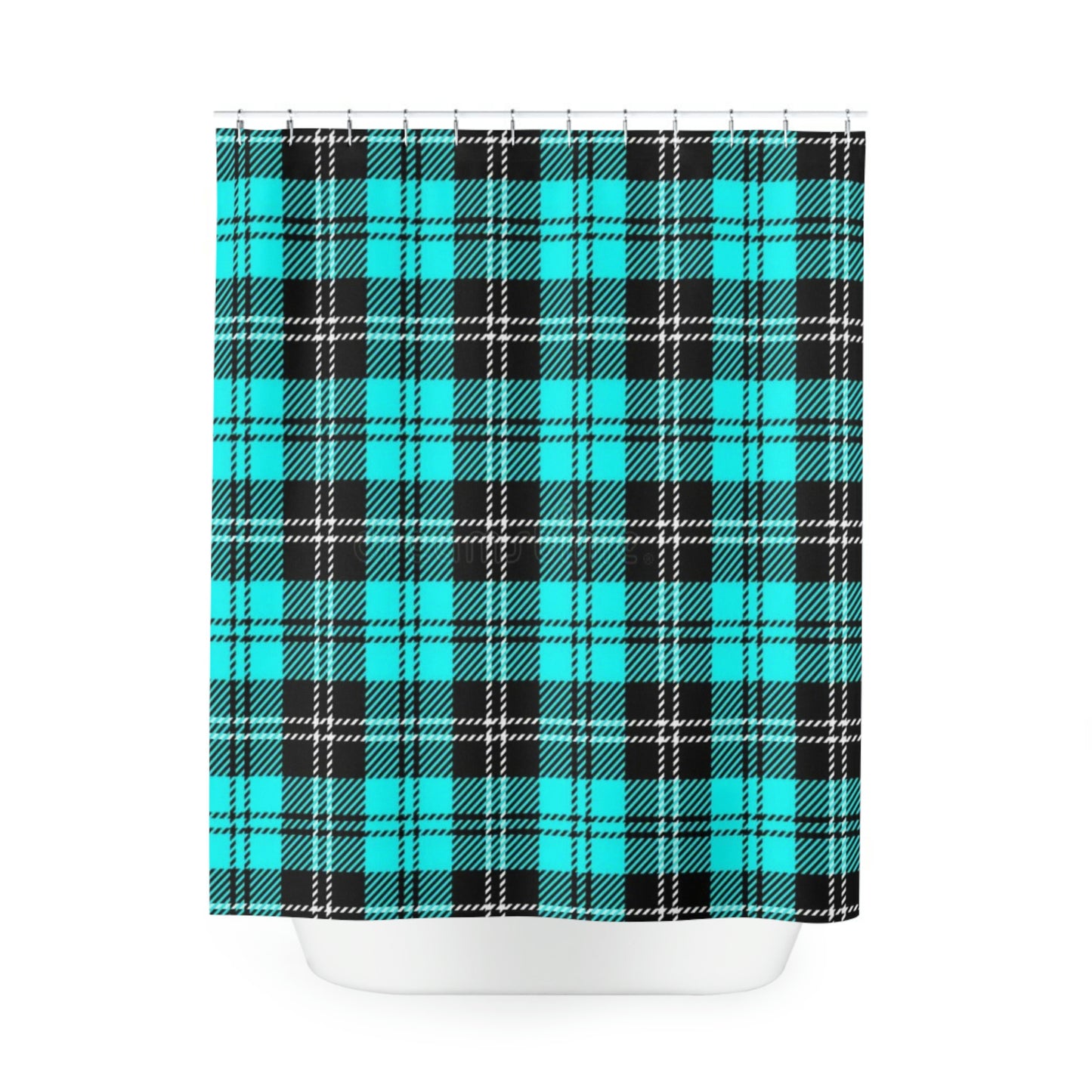 Aqua Shower Curtain