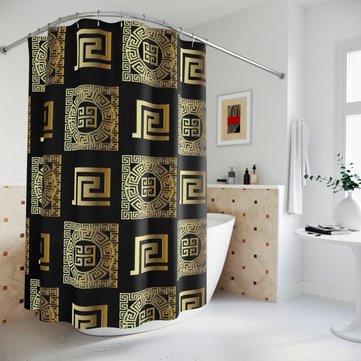Greek Shower Curtain