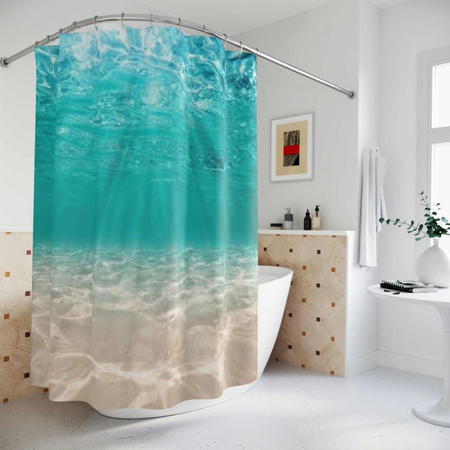 Aquatic Shower Curtain